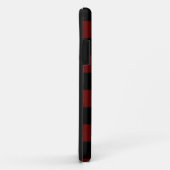 Coques Case-Mate iPhone Buffle rouge moderne posé | Initiale personnelle (Dos/Droite)