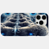Coques Case-Mate iPhone Buffles célestes dans un paysage étoilé mystique (Verso (horizontal))