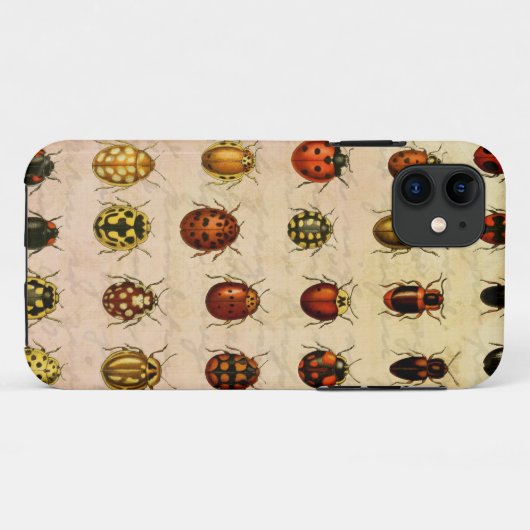 Coques Case-Mate iPhone Bug d'insectes coccinelle de coccinelle (Dos (Horizontal))