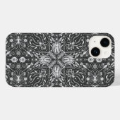 Coques Case-Mate iPhone Bugs, blanc cassé sur noir (Verso (horizontal))