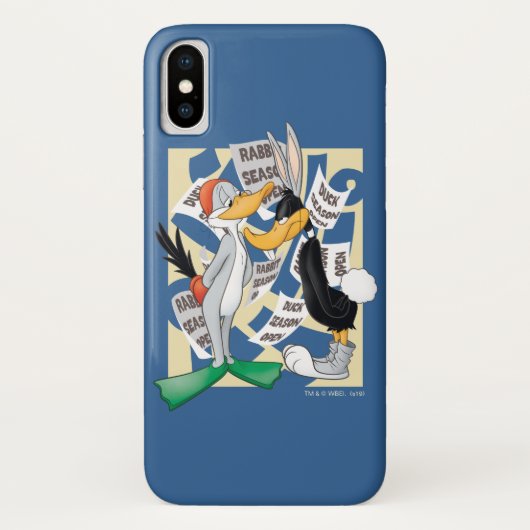 Coques Case-Mate iPhone BUGS BUNNY™ & DAFFY DUCK™ Prêt Pour La Saison De C (Dos)