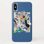 Case-Mate iPhone Case BUGS BUNNY™ & DAFFY DUCK™ Prêts pour la Saison de<br><div class="desc">Regardez BUGS BUNNY™ déguisé en canard et DAFFY DUCK™ déguisé en lapin,  entourés de diverses affiches "Saison du Lapin Ouverte" et "Saison du Canard Ouverte" qui tombent autour d'eux.</div>