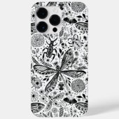 Coques Case-Mate iPhone Bugs de Doodle sur bleu foncé (Verso)