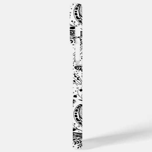 Coques Case-Mate iPhone Bugs de Doodle sur bleu foncé (Verso / Gauche)