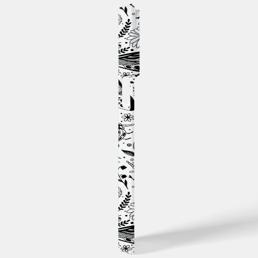 Coques Case-Mate iPhone Bugs de Doodle sur bleu foncé (Verso / Droite)