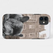 Coques Case-Mate iPhone Buldogs français dormant (Dos (Horizontal))