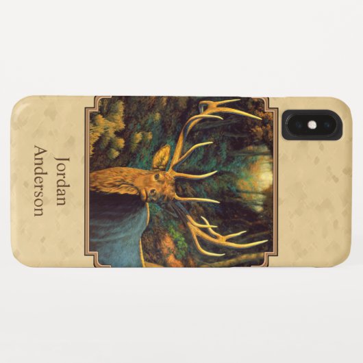 Coques Case-Mate iPhone Bull Elk Automne jaune (Dos (Horizontal))