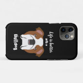 Coques Case-Mate iPhone Bulldog britannique (Dos (Horizontal))