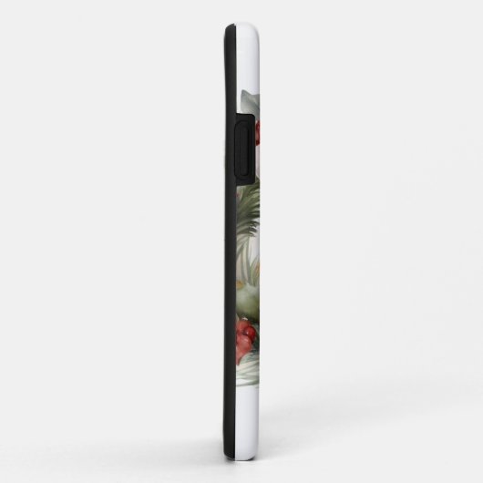 Coques Case-Mate iPhone Bulldog Christmas Wreath Festive Pup (Dos/Droite)