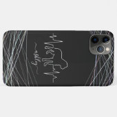 Coques Case-Mate iPhone Bulldog en anglais est le chien minimal Cool Heart (Dos (Horizontal))