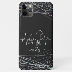 Case-Mate iPhone Case Bulldog en anglais est le chien minimal Cool Heart