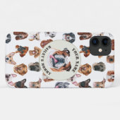 Coques Case-Mate iPhone bulldog et amis anglais personnalisés (Dos (Horizontal))