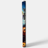 Coques Case-Mate iPhone Bulldog Halloween avec citrouilles effrayant (Verso / Gauche)