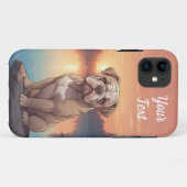 Coques Case-Mate iPhone Bulldog par lac (Dos (Horizontal))