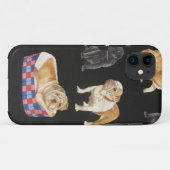 Coques Case-Mate iPhone Bulldogs & Shar Peis (Dos (Horizontal))
