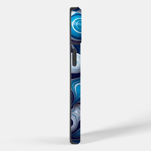 Coques Case-Mate iPhone Bulle bleue Abstraite | iPhone 14 Coque-Mate (Verso / Droite)