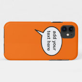 Coques Case-Mate iPhone bulle de discours personnalisable (Dos (Horizontal))