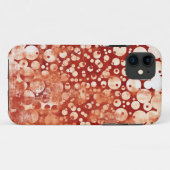 Coques Case-Mate iPhone Bulles Abstraites rouges blanches à motifs (Dos (Horizontal))
