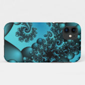 Coques Case-Mate iPhone bulles bleues (Dos (Horizontal))
