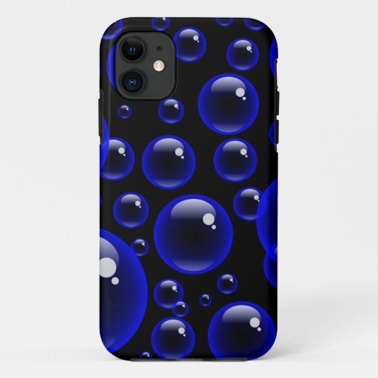 Coques Case-Mate iPhone Bulles bleues (Dos)