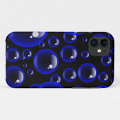 Coques Case-Mate iPhone Bulles bleues (Dos (Horizontal))