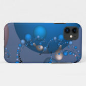 Coques Case-Mate iPhone bulles bleues (Dos (Horizontal))
