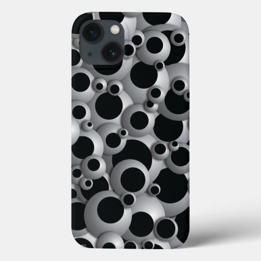Coques Case-Mate iPhone Bulles Bouillonnantes Noires (Verso)