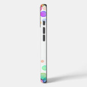 Coques Case-Mate iPhone Bulles colorées vives Personnalisées Blanches (Verso / Gauche)