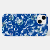 Coques Case-Mate iPhone Bulles de savon des coeurs (Verso (horizontal))