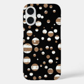 Coques Case-Mate iPhone Bulles en noir (Verso)