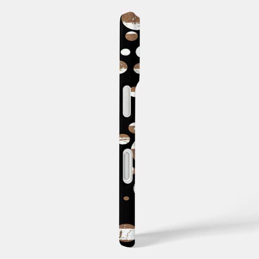 Coques Case-Mate iPhone Bulles en noir (Verso / Droite)