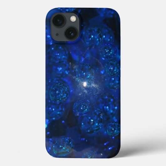 Coques Case-Mate iPhone Bulles en verre bleu tombé (Verso)