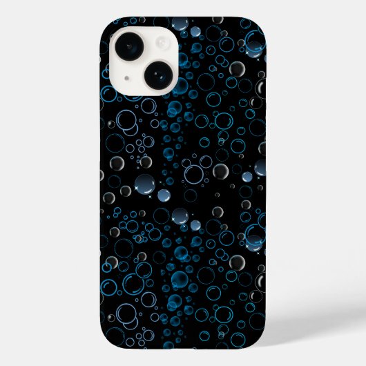 Coques Case-Mate iPhone Bulles motif 01 Black BG (Verso)