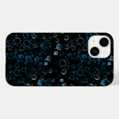 Coques Case-Mate iPhone Bulles motif 01 Black BG (Verso (horizontal))
