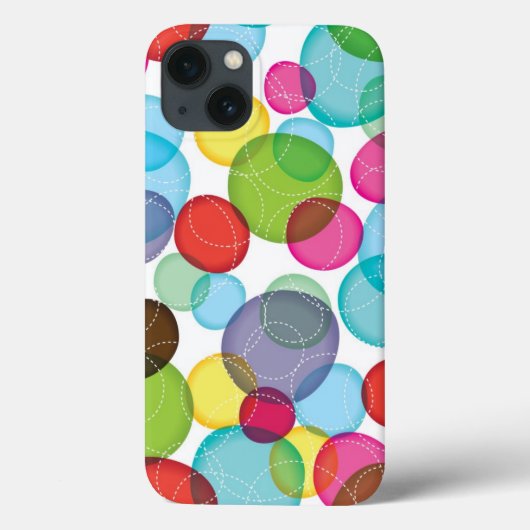 Coques Case-Mate iPhone Bulles rondes enfants motif 2 (Verso)