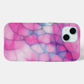 Coques Case-Mate iPhone bulles roses et bleues (Verso (horizontal))