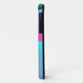 Coques Case-Mate iPhone bulles roses et sarcelles (Dos/Gauche)
