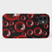 Coques Case-Mate iPhone Bulles rouges (Dos (Horizontal))