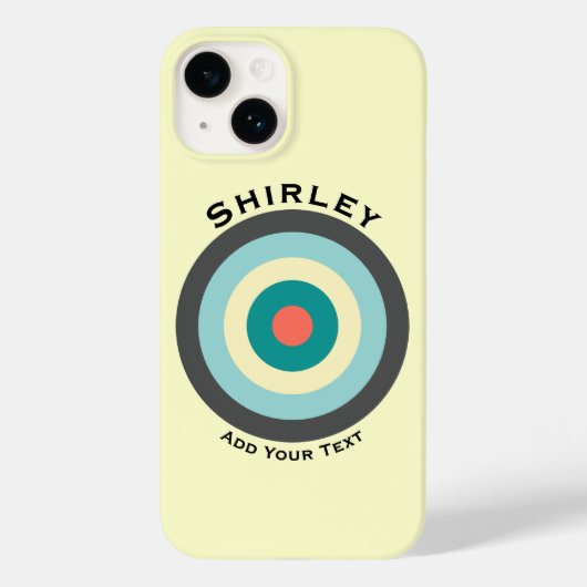 Coques Case-Mate iPhone Bullseye combiné gris par Shirley Taylor (Verso)