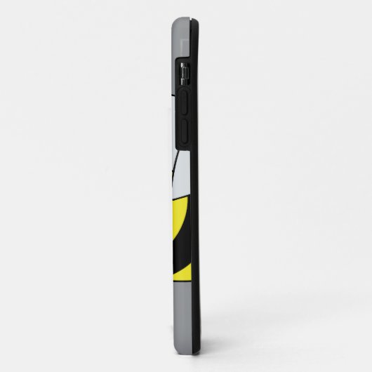 Coques Case-Mate iPhone Bumble Bee Personnalisée Grey (Dos/Gauche)