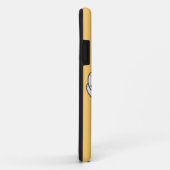 Coques Case-Mate iPhone Bumble Bee with Mustache (Dos/Droite)