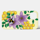 Coques Case-Mate iPhone Bumblebebee Lavender fleurs Jaune (Verso (horizontal))