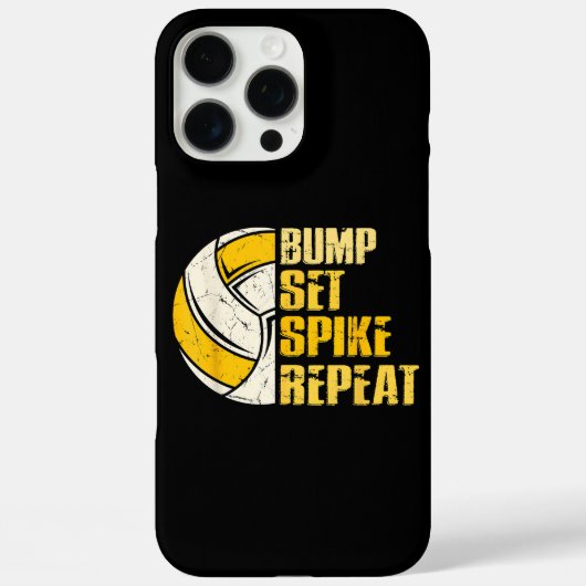 Coques Case-Mate iPhone Bump Set Spike Répéter Volleyball Funny (Verso)