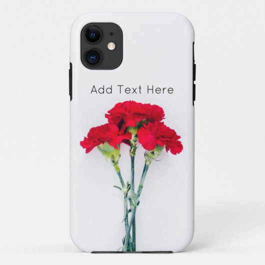 Coques Case-Mate iPhone Bundle of Red Carnation Flowers (Dos)