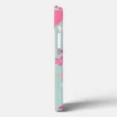 Coques Case-Mate iPhone Bunnies et fleurs roses (Verso / Gauche)