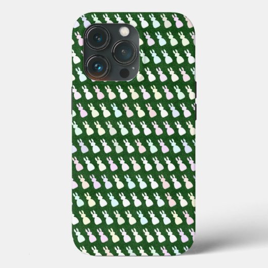 Coques Case-Mate iPhone Bunnies Pastel avec fond de laiton (Verso)