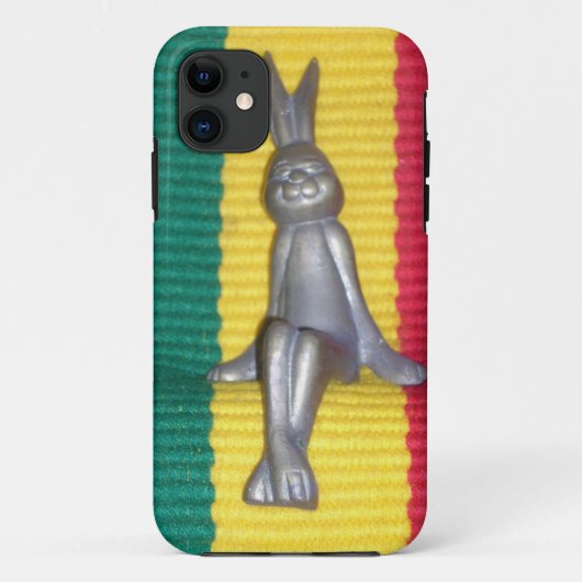 Coques Case-Mate iPhone Bunny à Rasta Couleurs : Une touche d'art Super (Dos)