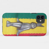 Coques Case-Mate iPhone Bunny à Rasta Couleurs : Une touche d'art Super (Dos (Horizontal))