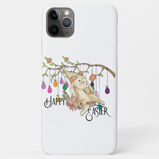 Coques Case-Mate iPhone Bunny célèbre la fête de Pâques (Dos)