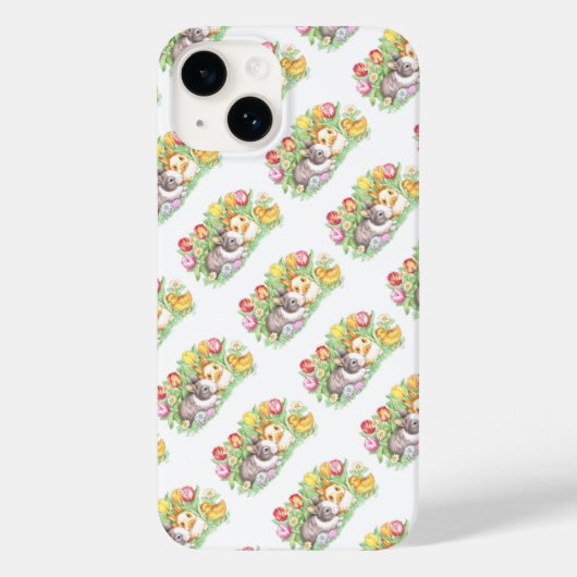 Coques Case-Mate iPhone Bunny de Pâques (Verso)